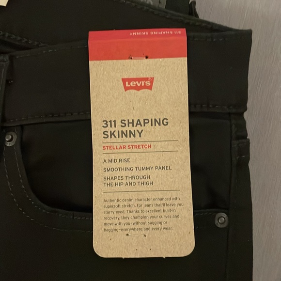 Levi's Black 311 Shaping Skinny Jeans - Picture 2 of 3